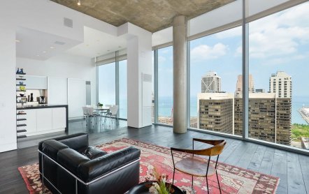 Пентхаус в Чикаго с панорамой на город