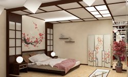 Простота и умиротворение: спальня в японском стиле