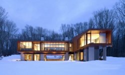 Brigde House от Joeb Moore + Partners Architects в Коннектикуте