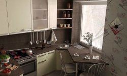 Как визуально увеличить пространство в маленькой кухне
