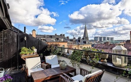 Двухуровневый пентхаус в Стокгольме, Швеция