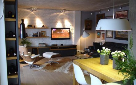 Стильные холостяцкие апартаменты в Сербии от OPENstudio