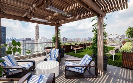 Пентхаус с видом на Центральный парк в Нью-Йорке