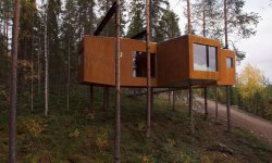 Дом на дереве в шведском лесу
