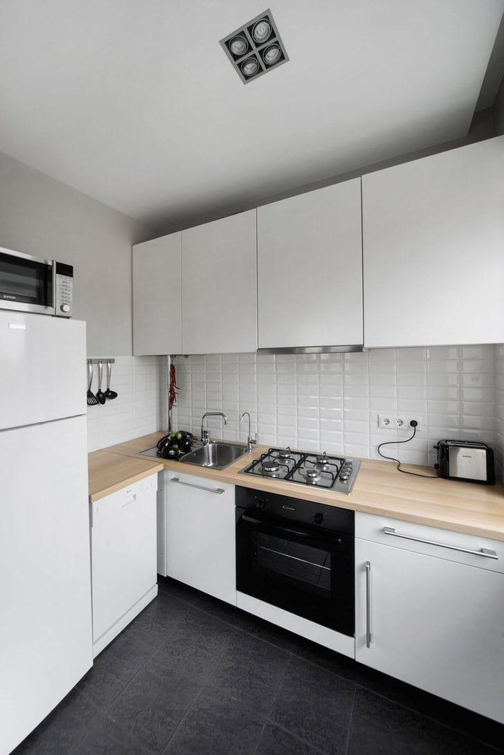 Цилиндрическая вытяжка в интерьере кухни: 87 фото дизайна