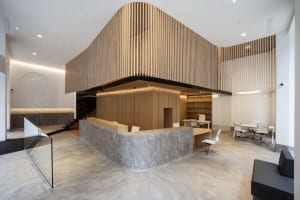 мебель из каштана, Rubio Bilbao Arquitectos, оформление офиса банка, дизайн офиса банка, Arquia Banca, дизайн маленького офиса, красивый офис банка