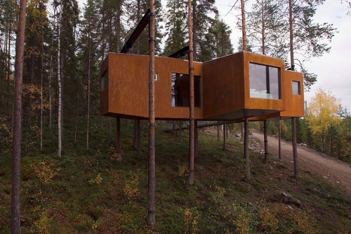 Эко отель Treehotel в Швеции