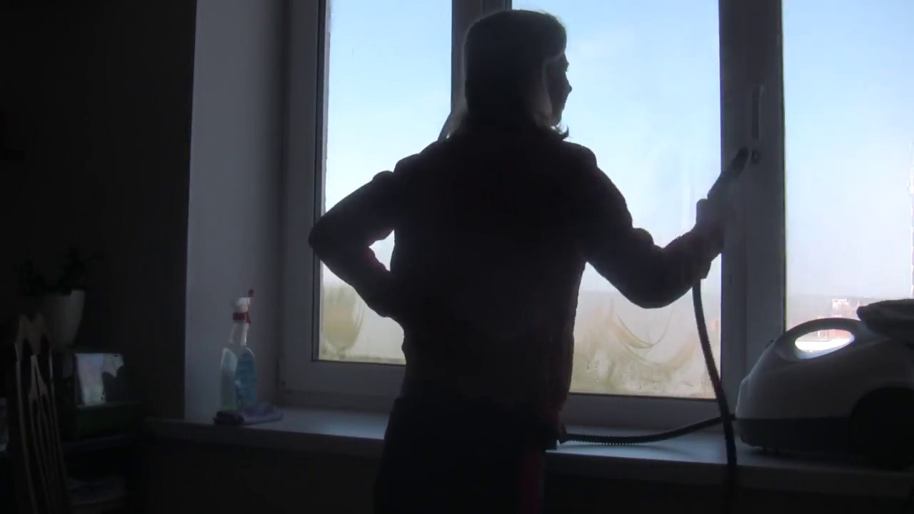 Как помыть окна отпаривателем для одежды_1