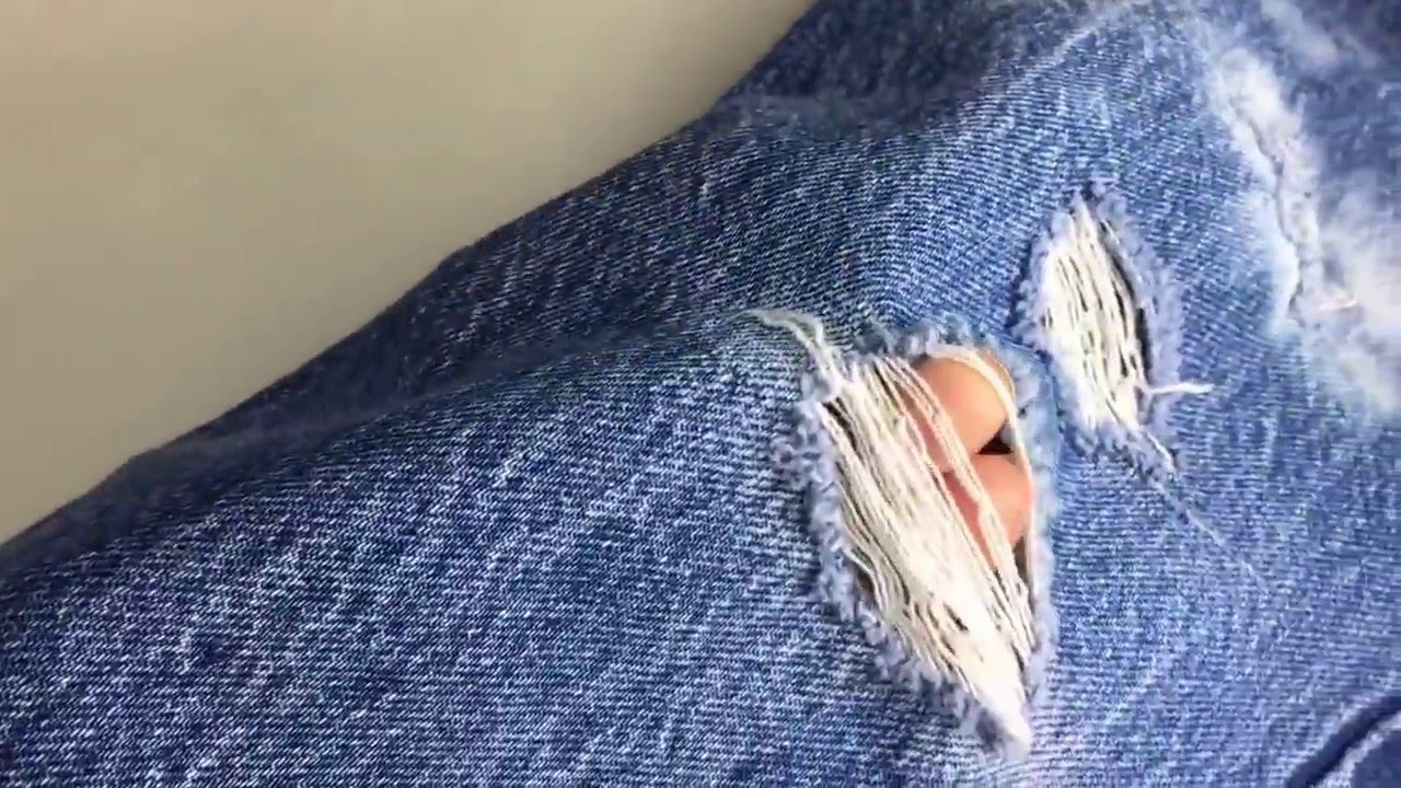 Как разрезать джинсы