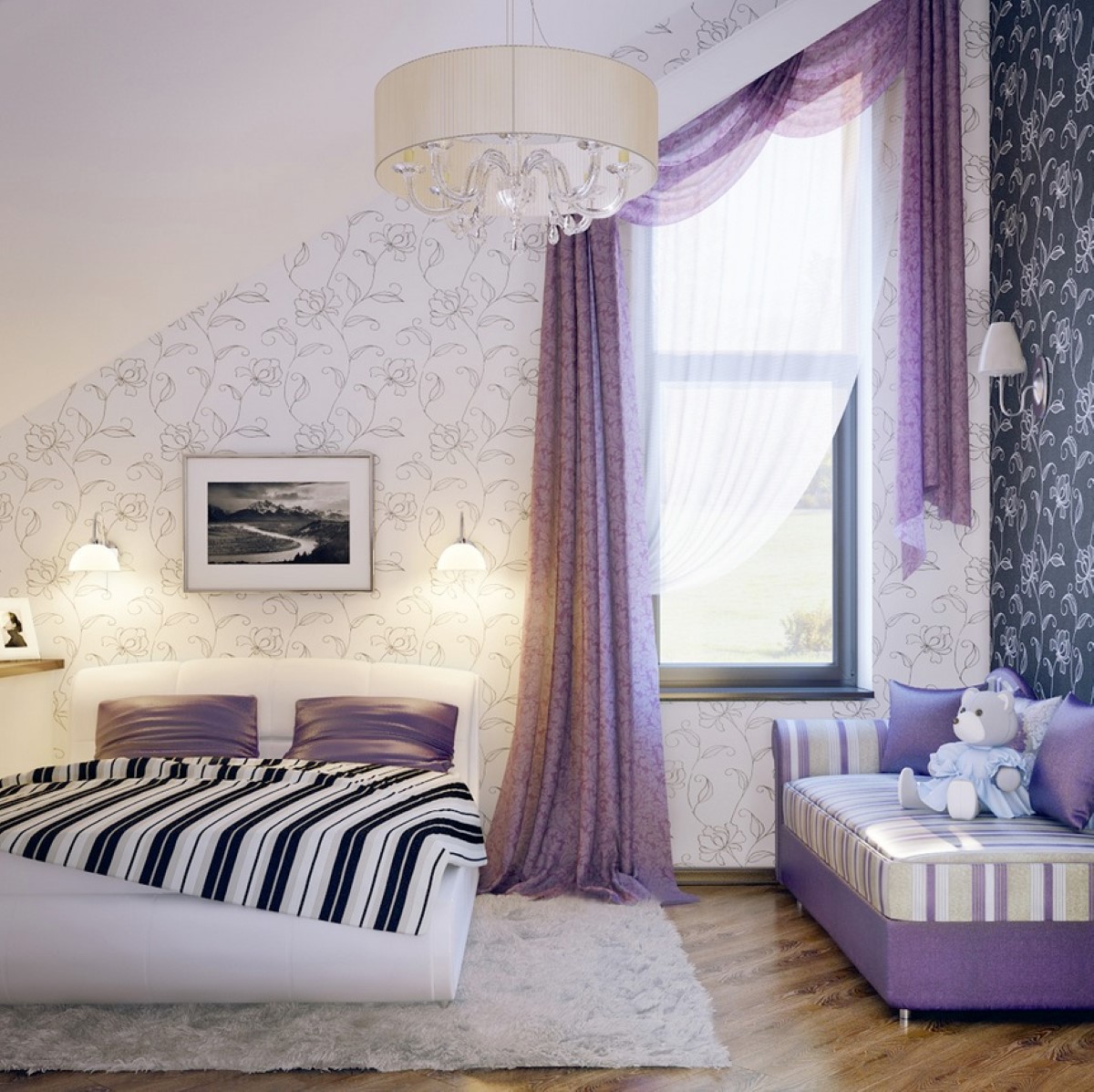 Дизайн комнате красиво фото. Спальня в сиреневых тонах. Спальня в фиолетовом цвете. Спальня в фиолетовых тонах. Спальня в лавандовых оттенках.