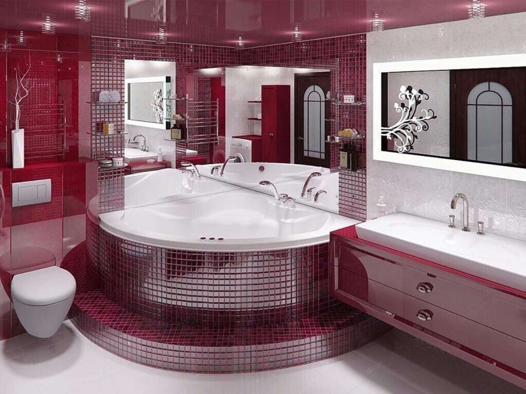 Ванной комната как красиво сделать. Ванна бордо. Ванные комнаты. Красивые Ванные комнаты. Интерьер ванной комнаты.