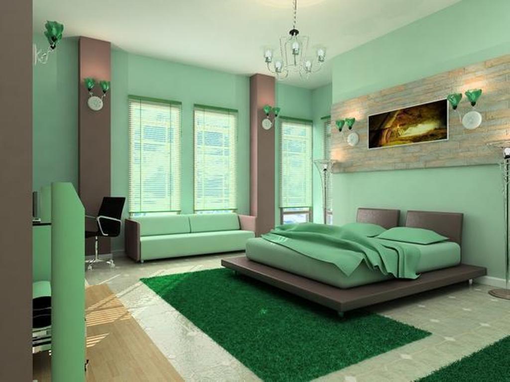 Идеи покраски стен в спальне - 73 фото