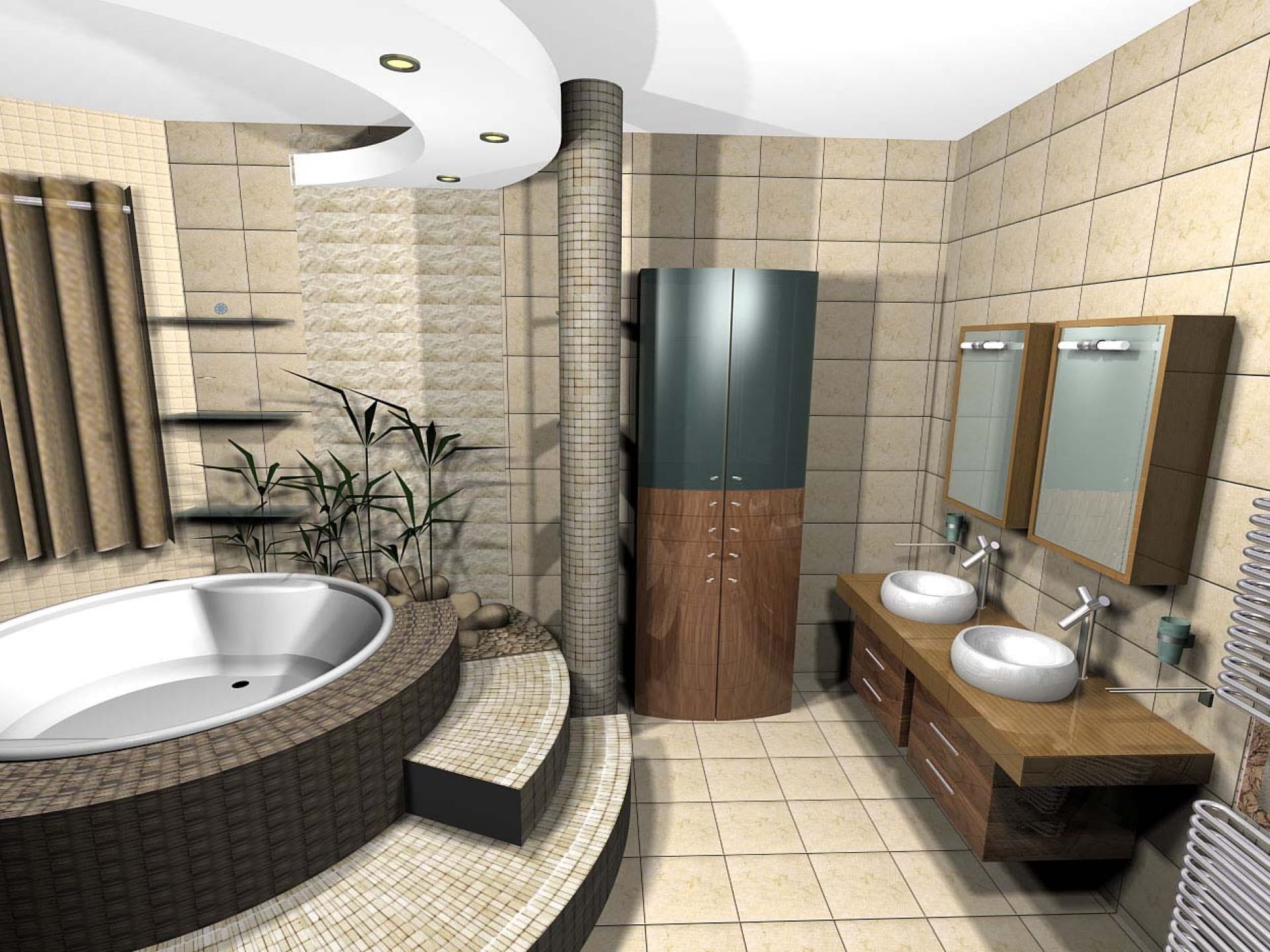 Туалет с угловой ванной. Проект ванной комнаты. Интерьер ванной комнаты. Современная ванная комната. Дизайнерские проекты ванных комнат.